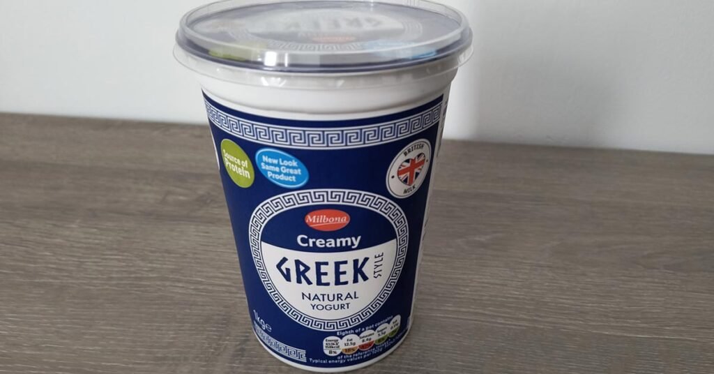 Lidl Creamy Greek Style Yoghurt.